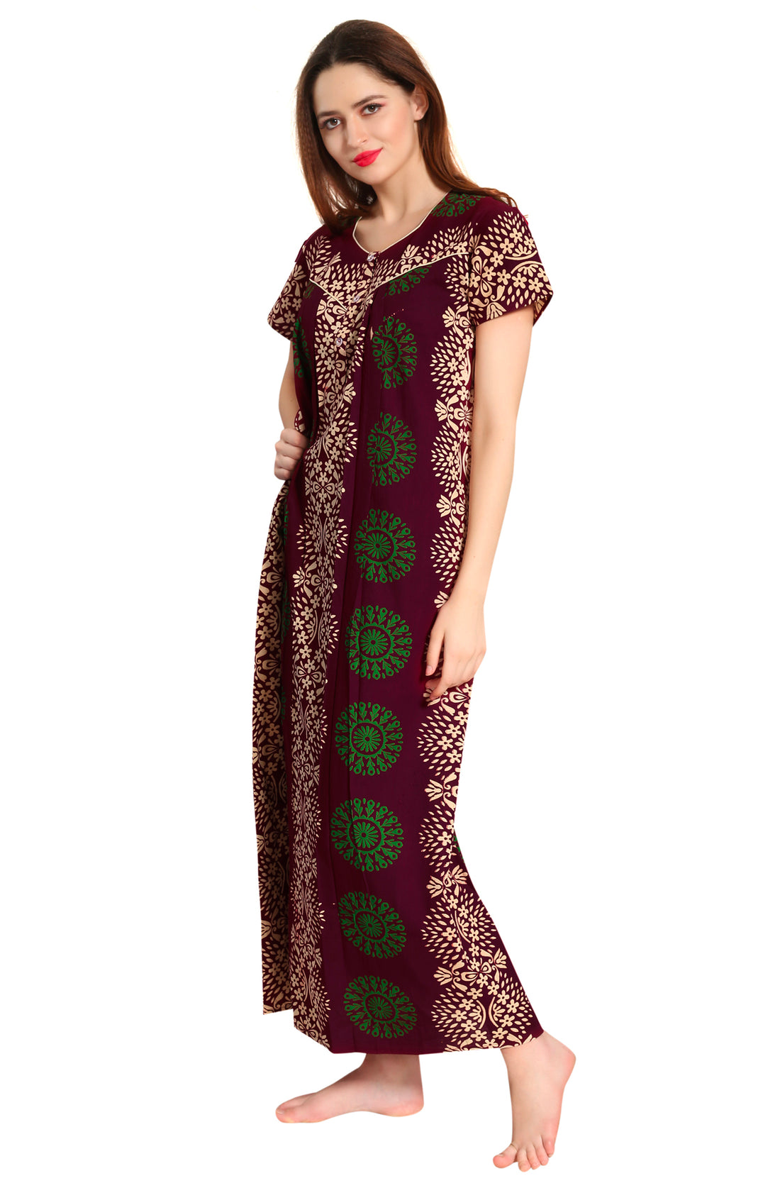 Bhatik Print Pure Cotton Nighty