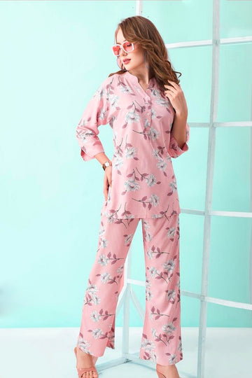 Floral Stylish Cotton Cord Sets