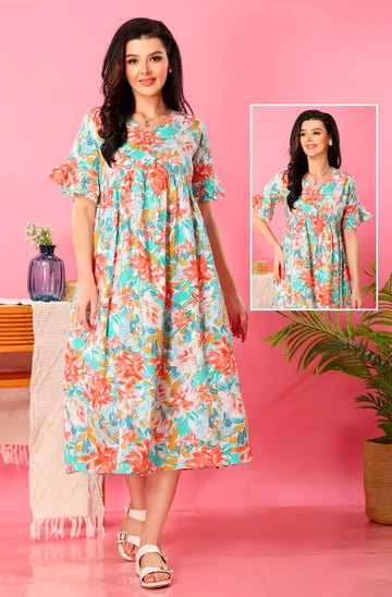 3/4 Rayon Cotton Nighty